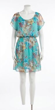 NEW GIGI MODA lodi floral silk mini dress in mint